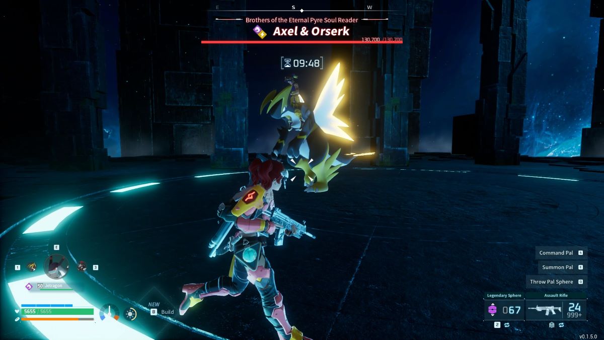 fighting with Axel & Orserk tower boss