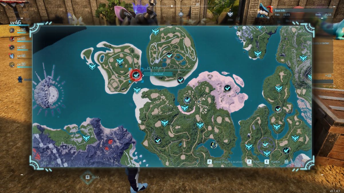 Felbat location map