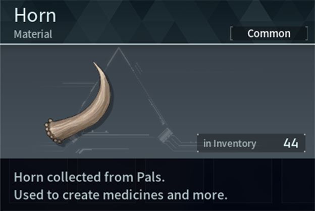 Horn (Material) in Palworld