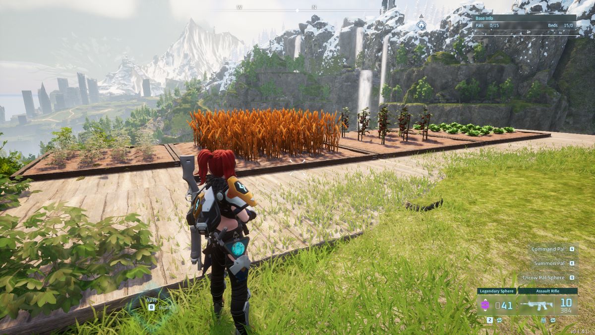 Growing crops in Palworld