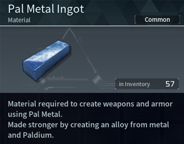 Pal Metal Ingot (Material) in Palworld