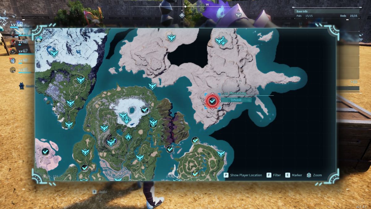 Menasting, Unstoppable Stinger location map