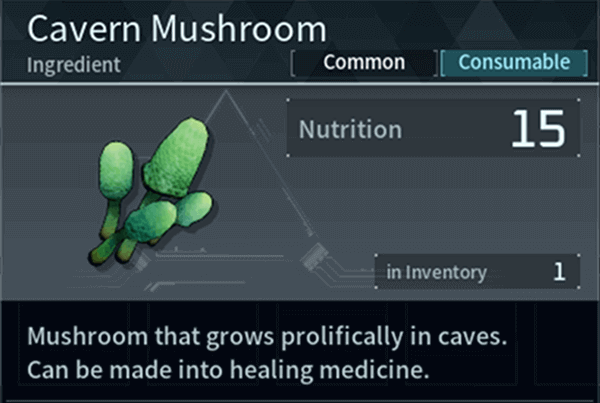 Cavern Mushroom Ingredient in Palworld