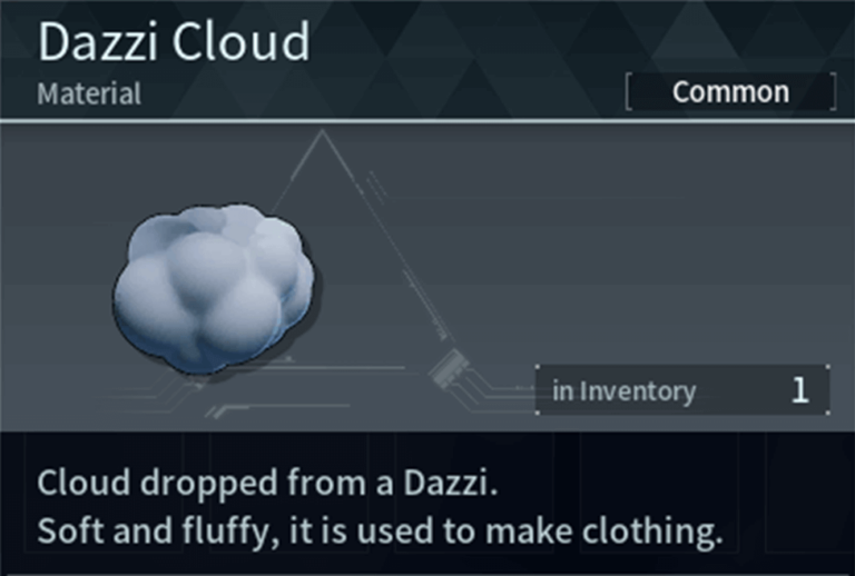 Dazzi Cloud Material in Palworld