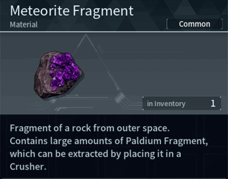 Meteorite Fragment (Material) in Fragment