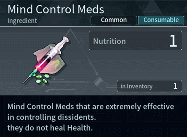 Mind Control Meds (Ingredient) in Palworld