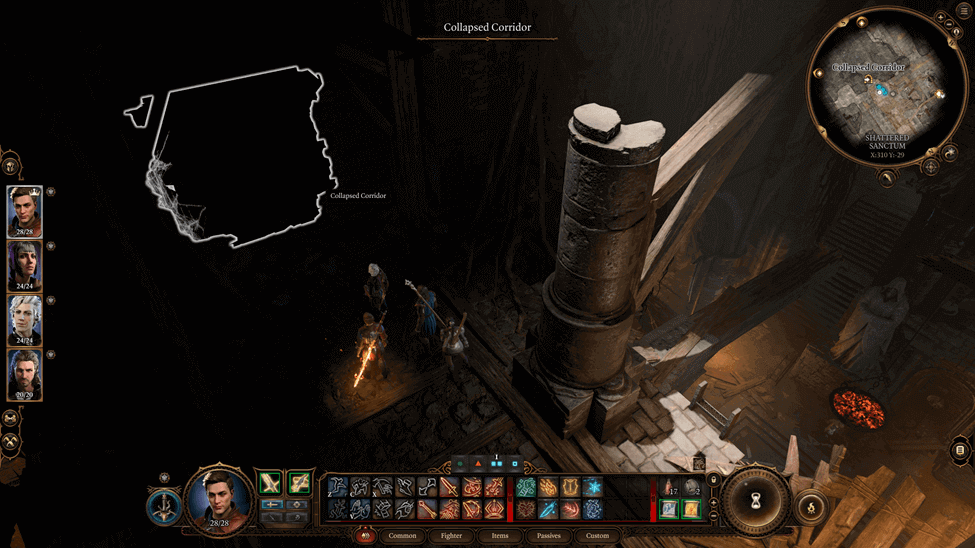 Collapsed Corridor in the Goblin camp