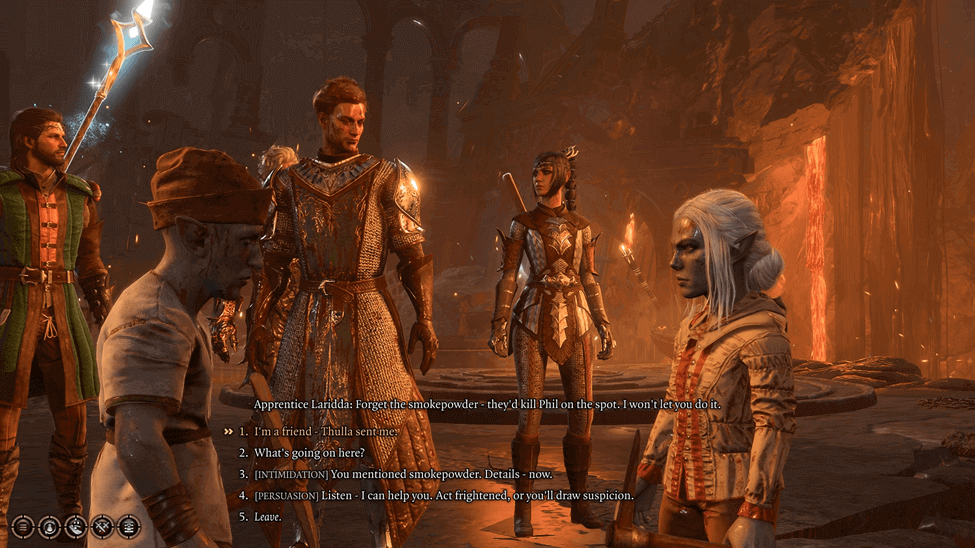 speaking with the Sergeant Thrinn