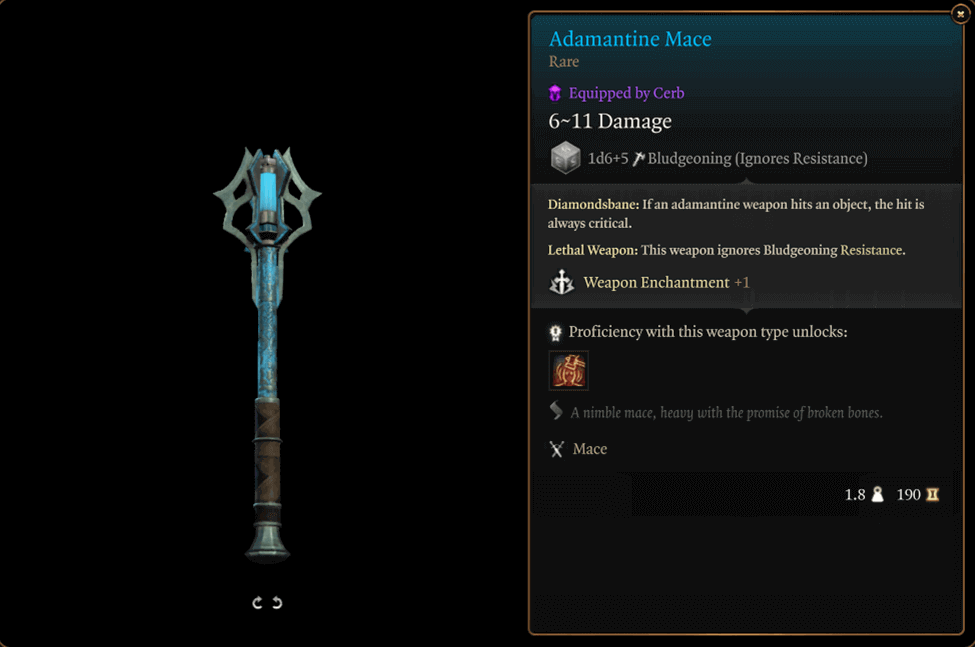 Adamantine Mace (Rare)