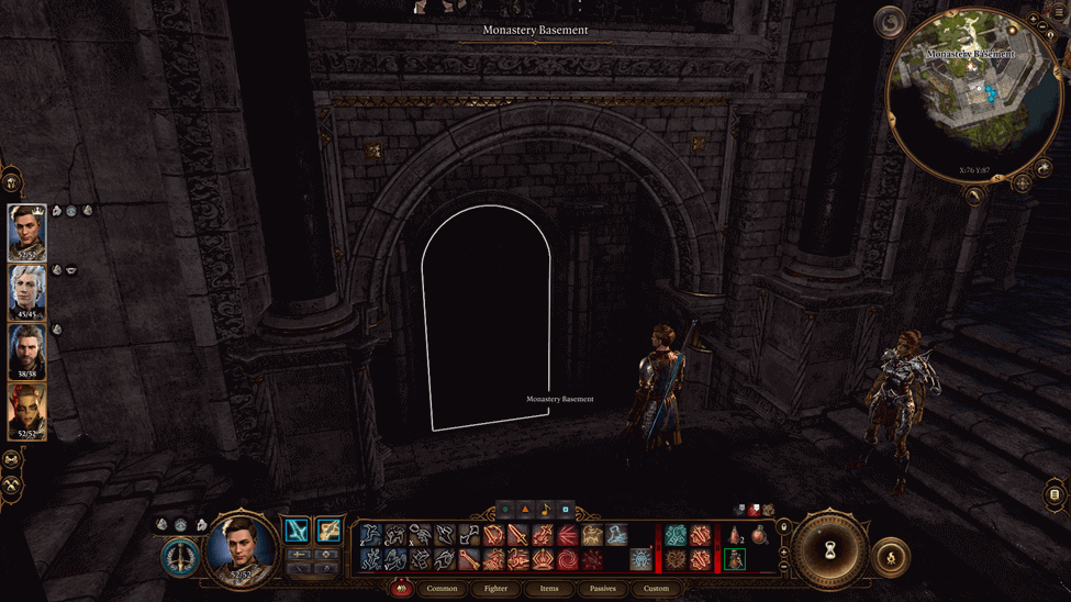 The main hall in main entrance is locked at the Rosymorn Monastery