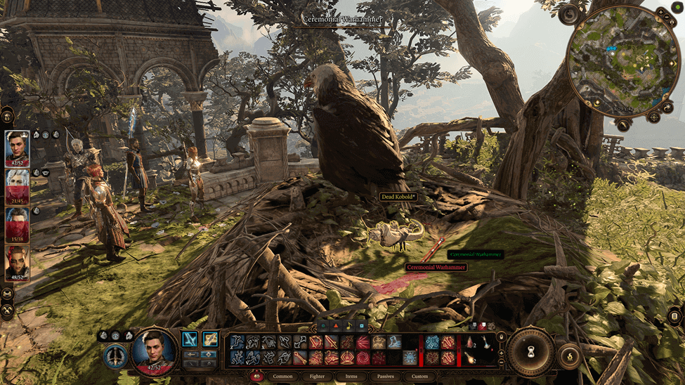 Ceremonial Warhammer can be found in the Ancient giant Eagle's nest