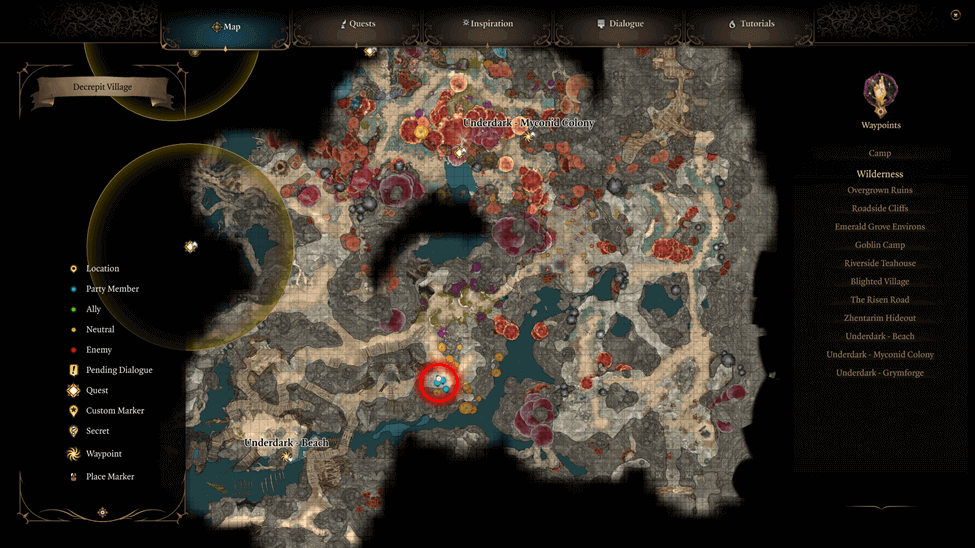 Shortsword of First Blood location map