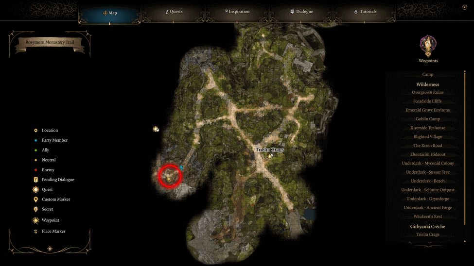 Elminster Aumar location map