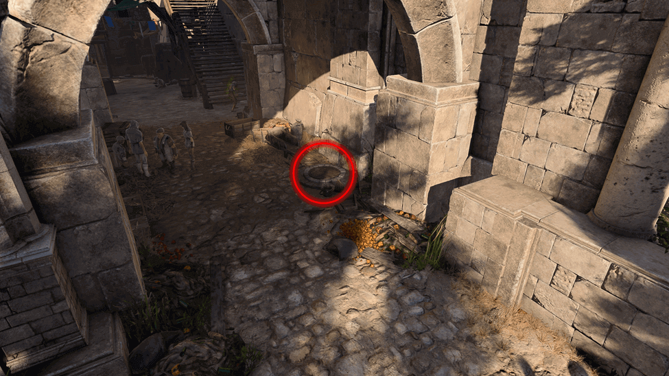 Manhole near Basilisk Gate used to access the Lower City Sewers