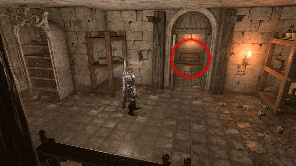 Elfsong Basement that leads to the Knights of the Shield Hideout