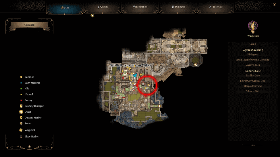 Mol location map in act 3