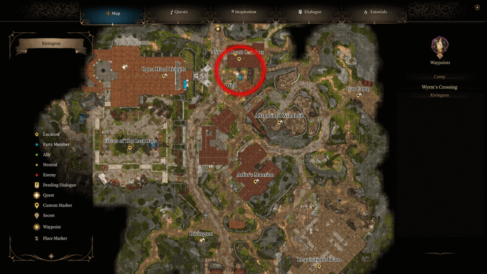 Sword Coast Couriers Dogs location map