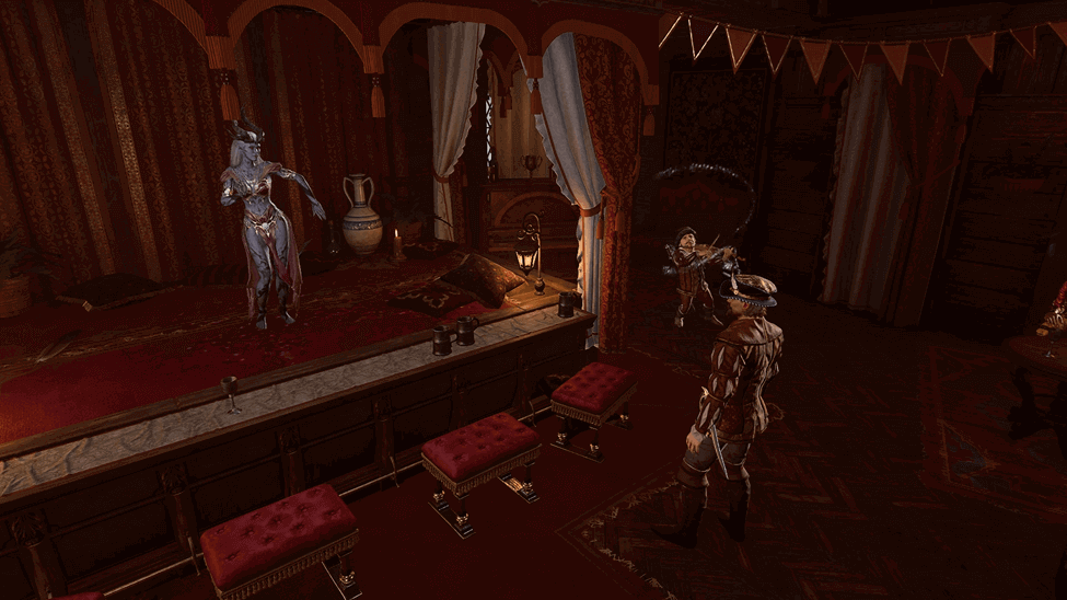 Queen Rhol dancing in one of the rooms